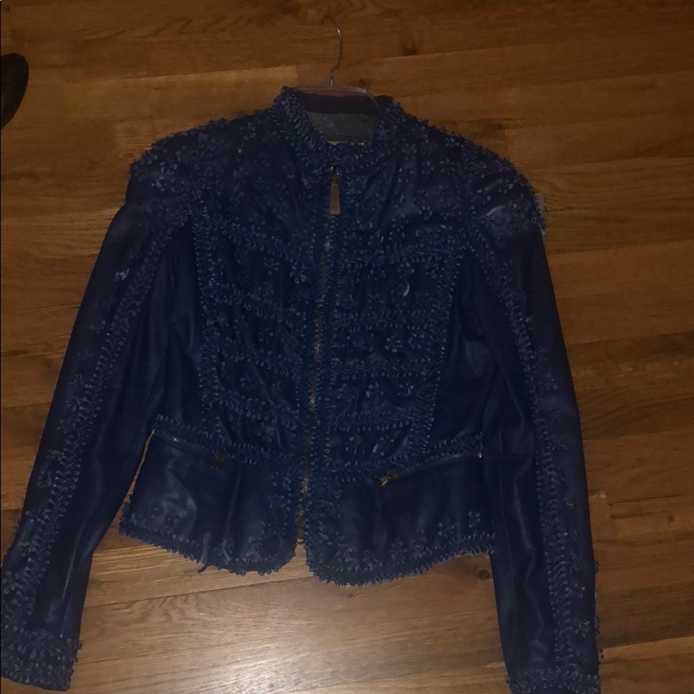 Roberto cavalli leather jacket